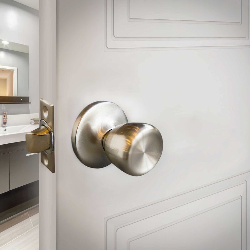 Design House 728667 Terrace 6-Way Universal Passage Hall and Closet Door Knob Satin Nickel - Image 4